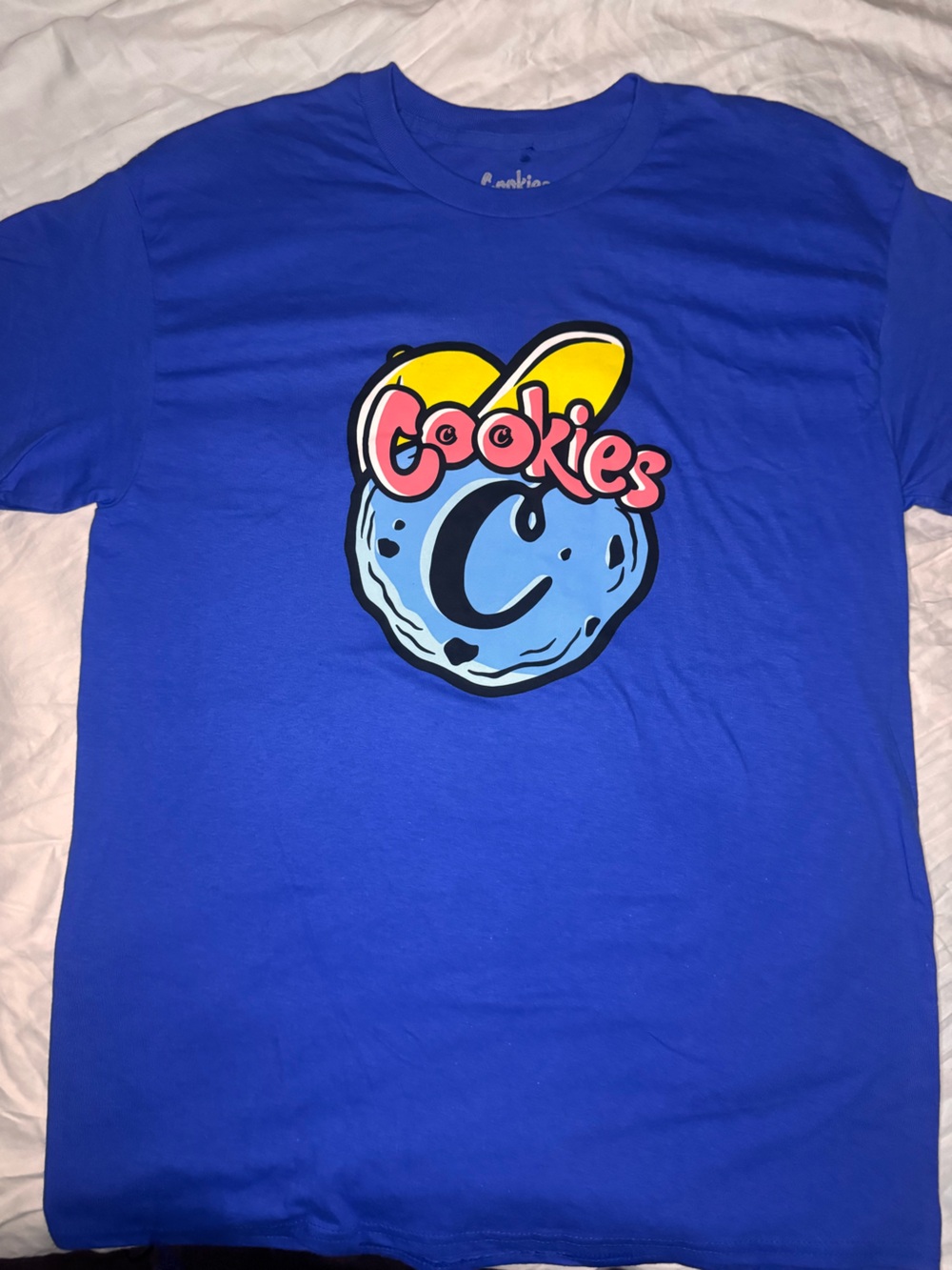 Cookies Graphic Tee in Royal Blue - Short Sleeve